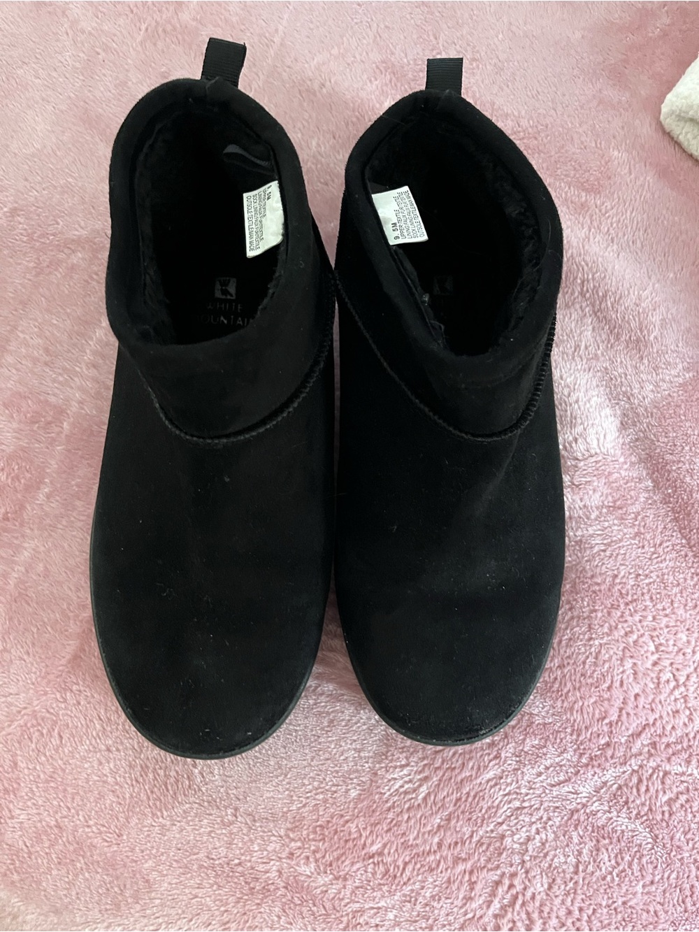 & Other Stories Kids Black Suede Ankle Boots